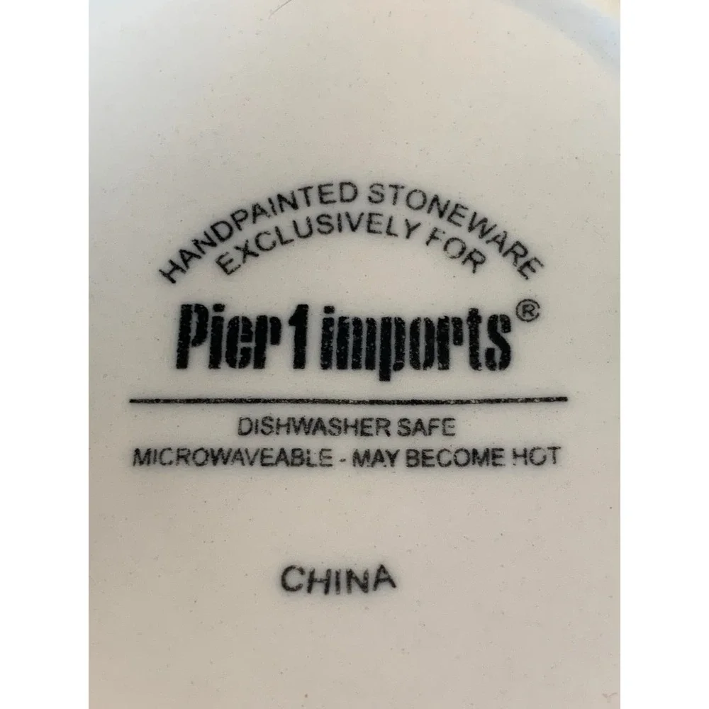 Panda Mug Stoneware Pier 1 Imports Hand Painted - Deadstock Rare